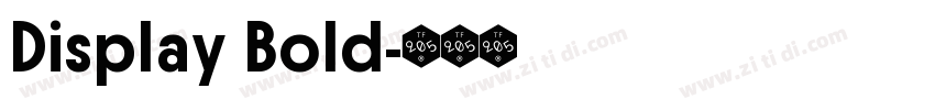 Display Bold字体转换 Display Bold字体转换